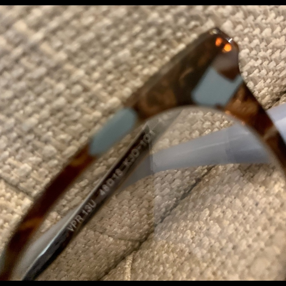 PRADA PR13UV CATWALK FRAME/GLASSES STRIPED BROWN/AZURE COMES WITH CASE & CLOTH - Picture 4 of 4
